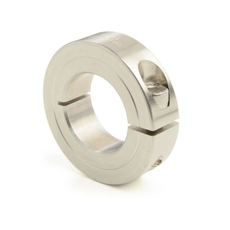 Ruland Manufacturing Shaft Collar, 1pc Clamp, Bore 23mm, OD45mm, 316 Stainless Steel, MCL-23-ST MCL-23-ST